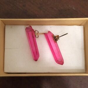 Pink Crystal Earrings